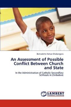 portada an assessment of possible conflict between church and state (en Inglés)