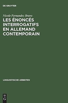 portada Les Enonces Interrogatifs en Allemand Contemporain (in French)