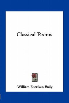 portada classical poems (en Inglés)