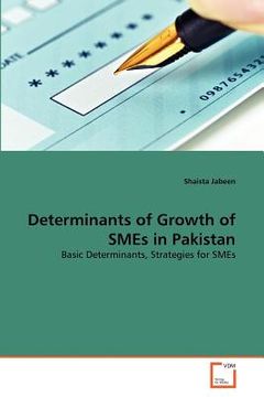 portada determinants of growth of smes in pakistan (en Inglés)