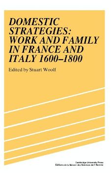 portada Domestic Strategies: Work and Family in France and Italy, 1600 1800 (Studies in Modern Capitalism) (en Inglés)