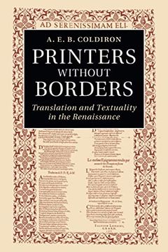 portada Printers Without Borders: Translation and Textuality in the Renaissance (en Inglés)