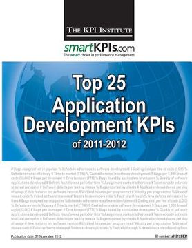 portada Top 25 Application Development KPIs of 2011-2012 (en Inglés)