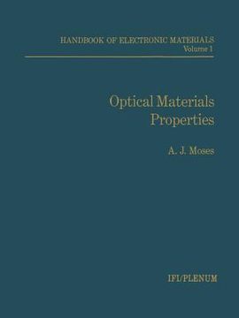 portada Handbook of Electronic Materials: Volume 1 Optical Materials Properties (en Inglés)