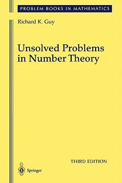 portada unsolved problems in number theory (en Inglés)