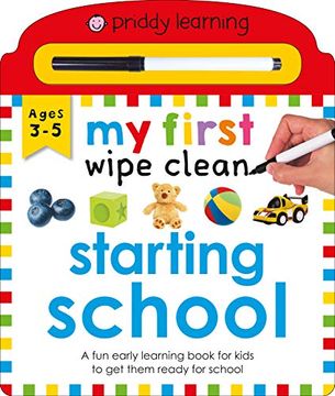 portada My First Wipe Clean Starting School (Priddy Learning) (en Inglés)