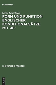 portada Form und Funktion Englischer Konditionalsatze mit >If: Eine Konversationslogische und Sprechakttheoretische Analyse (en Alemán)