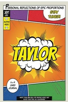 portada Superhero Taylor: A 6 x 9 Lined Journal