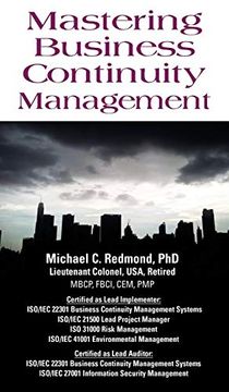 portada Mastering Business Continuity Management (en Inglés)