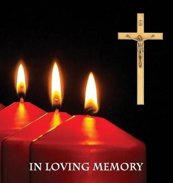 portada "In Loving Memory" Funeral Guest Book, Memorial Guest Book, Condolence Book, Remembrance Book for Funerals or Wake, Memorial Service Guest Book: A ... theme. Hardcover with a gloss finish (in English)