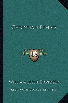 portada christian ethics (en Inglés)