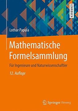 portada Mathematische Formelsammlung: Für Ingenieure und Naturwissenschaftler (en Alemán)