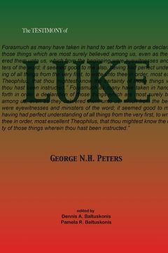 portada The Testimony of Luke: 1907 Biblical study notes on the Gospel of Luke (in English)