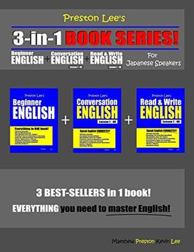 portada Preston Lee’S 3-In-1 Book Series! Beginner English, Conversation English & Read & Write English Lesson 1 – 40 for Japanese Speakers (en Inglés)