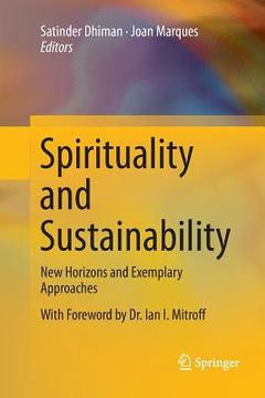 portada Spirituality and Sustainability: New Horizons and Exemplary Approaches