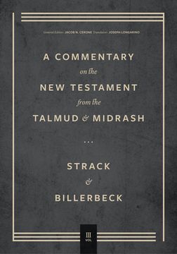 portada A Commentary on the new Testament From the Talmud & Midrash (3): Romans Through Revelation (en Inglés)