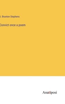 portada Convict once a poem 