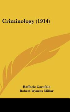 portada criminology (1914) (en Inglés)