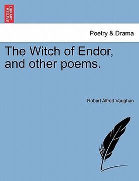 portada the witch of endor, and other poems. (en Inglés)