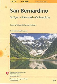portada San Bernardino 1: 50 000: Splügen - Rheinwald - val Mesolcina. Offizielle Wanderkarte der saw (Wanderkarten)