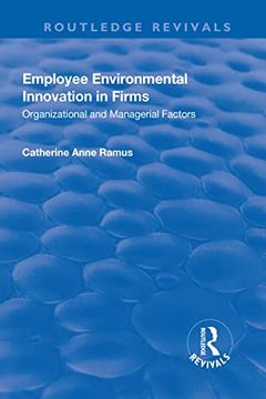 portada Employee Environmental Innovation in Firms: Organizational and Managerial Factors (en Inglés)