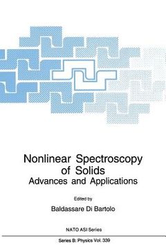 portada Nonlinear Spectroscopy of Solids: Advances and Applications (en Inglés)