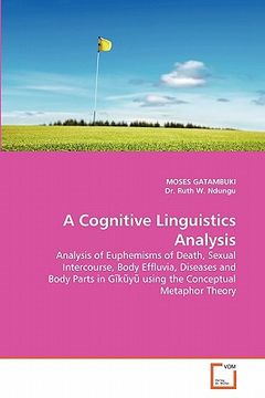 portada a cognitive linguistics analysis (en Inglés)
