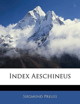 portada Index Aeschineus (in Latin)