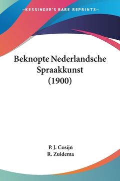portada Beknopte Nederlandsche Spraakkunst (1900)