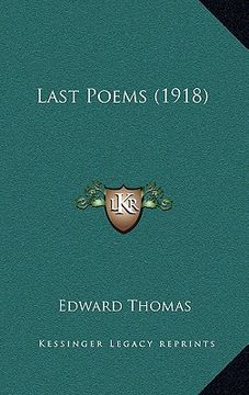 portada last poems (1918) (en Inglés)