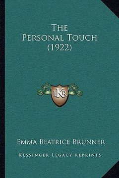 portada the personal touch (1922)