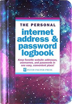 portada Galaxy Internet Address & Password Logbook (en Inglés)