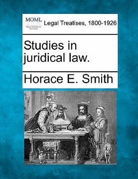 portada studies in juridical law. (in English)