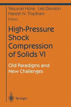 portada High-Pressure Shock Compression of Solids VI: Old Paradigms and New Challenges (en Inglés)