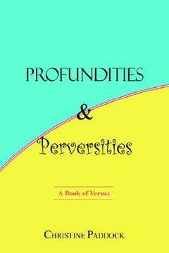 portada profundities and perversities: a book of versus (en Inglés)