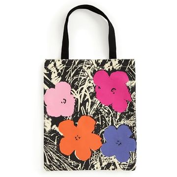 portada Warhol Flowers Canvas Tote bag - Pink