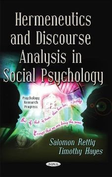 portada Hermeneutics & Discourse Analysis in Social Psychology (Psychology Research Progress S)