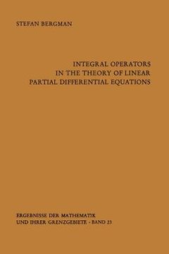 portada integral operators in the theory of linear partial differential equations