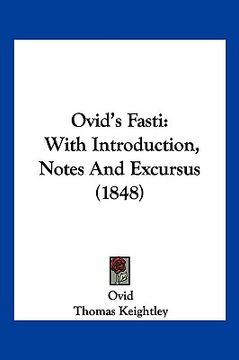 portada ovid's fasti: with introduction, notes and excursus (1848) (in English)