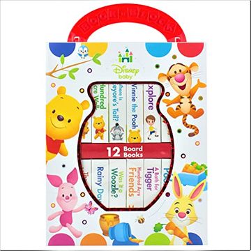 portada Disney Baby - Winnie the Pooh - my First Library Board Book Block 12-Book set - First Words, Counting, and More! - pi Kids (en Inglés)