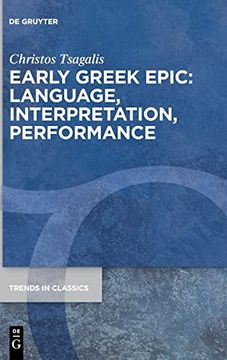 portada Early Greek Epic: Language, Interpretation, Performance 