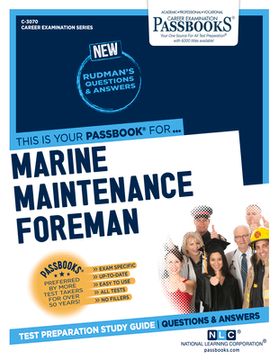 portada Marine Maintenance Foreman (C-3070): Passbooks Study Guide Volume 3070 (en Inglés)