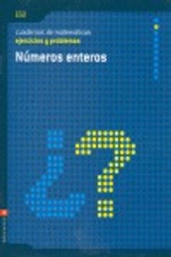 portada matemáticas, números enteros, eso. cuaderno de ejercicios y problemas 2