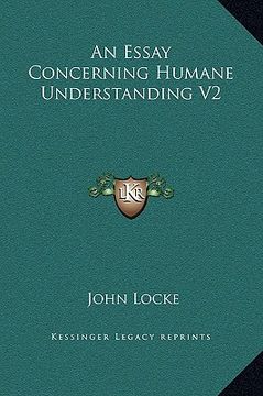 portada an essay concerning humane understanding v2 (in English)