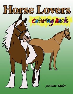 portada Horse Lovers Coloring Book (en Inglés)