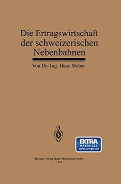 portada Die Ertragswirtschaft der schweizerischen Nebenbahnen (German Edition)