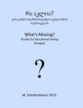 portada What's Missing?  Puzzles for Educational Testing: Georgian (Georgian Edition)