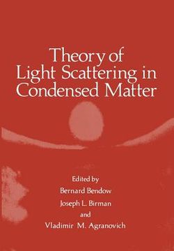 portada Theory of Light Scattering in Condensed Matter: Proceedings of the First Joint Usa-USSR Symposium