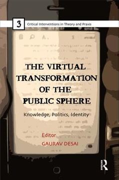 portada the virtual transformation of the public sphere: knowledge, politics, identity