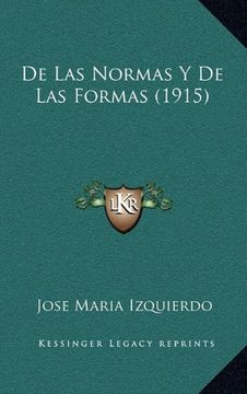 portada De las Normas y de las Formas (1915)
